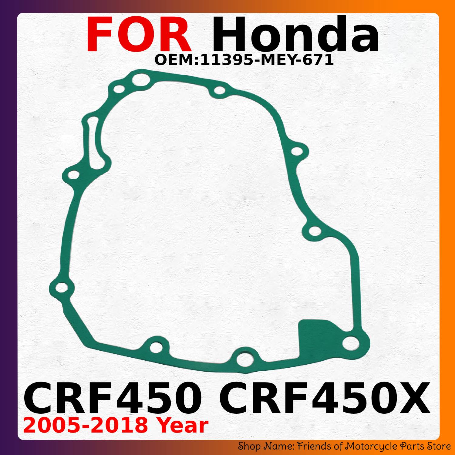 Motorcycle Stator - オートバイステータ磁気発電機カバーガスケットホンダ CRF450 CRF450X CRF 450 450X