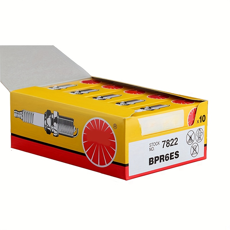 Motorcycle Spark Plug - NGK BPR6ES 7822 ニッケル合金スパークプラグ 4/10 個オプション交換部品