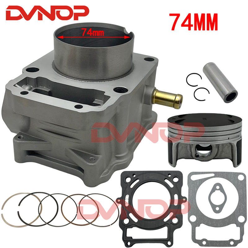 Motorcycle Engine Kit - オートバイ 74 ミリメートルボアシリンダーピストンリングガスケットキット ZONGSHEN ZS174MN-3 CBS300