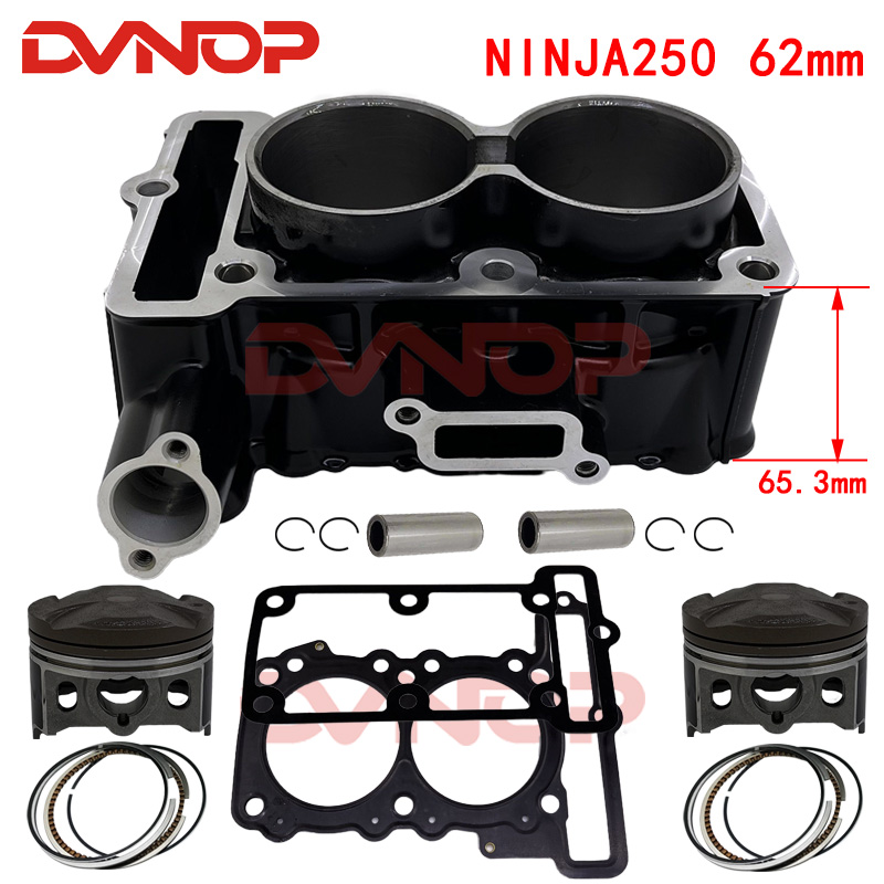 62mm 249cc バイク用シリンダーピストンガスケットキ - Motorcycle Piston のレビューと価格